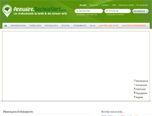 Tablet Screenshot of annuaire.secteurvert.com